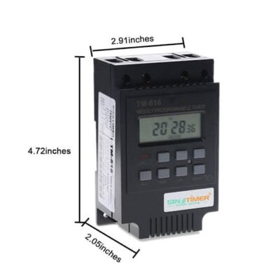 Sinometer TM616 30A timer automating streetlights in Nairobi, Kenya, with 7-day programming for energy-efficient urban lighting control.