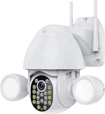 JZYZ 3MP PTZ camera with AI human tracking for home garden security in Nairobi, Kenya, detecting intruders effectively.