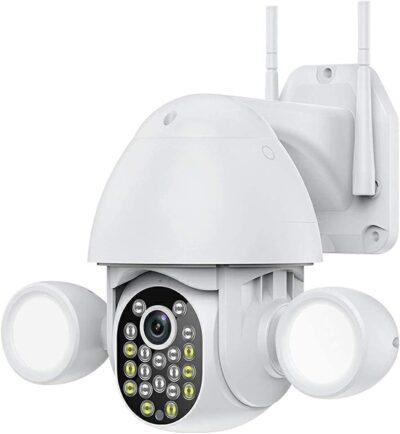 JZYZ 3MP PTZ camera with AI human tracking for home garden security in Nairobi, Kenya, detecting intruders effectively.