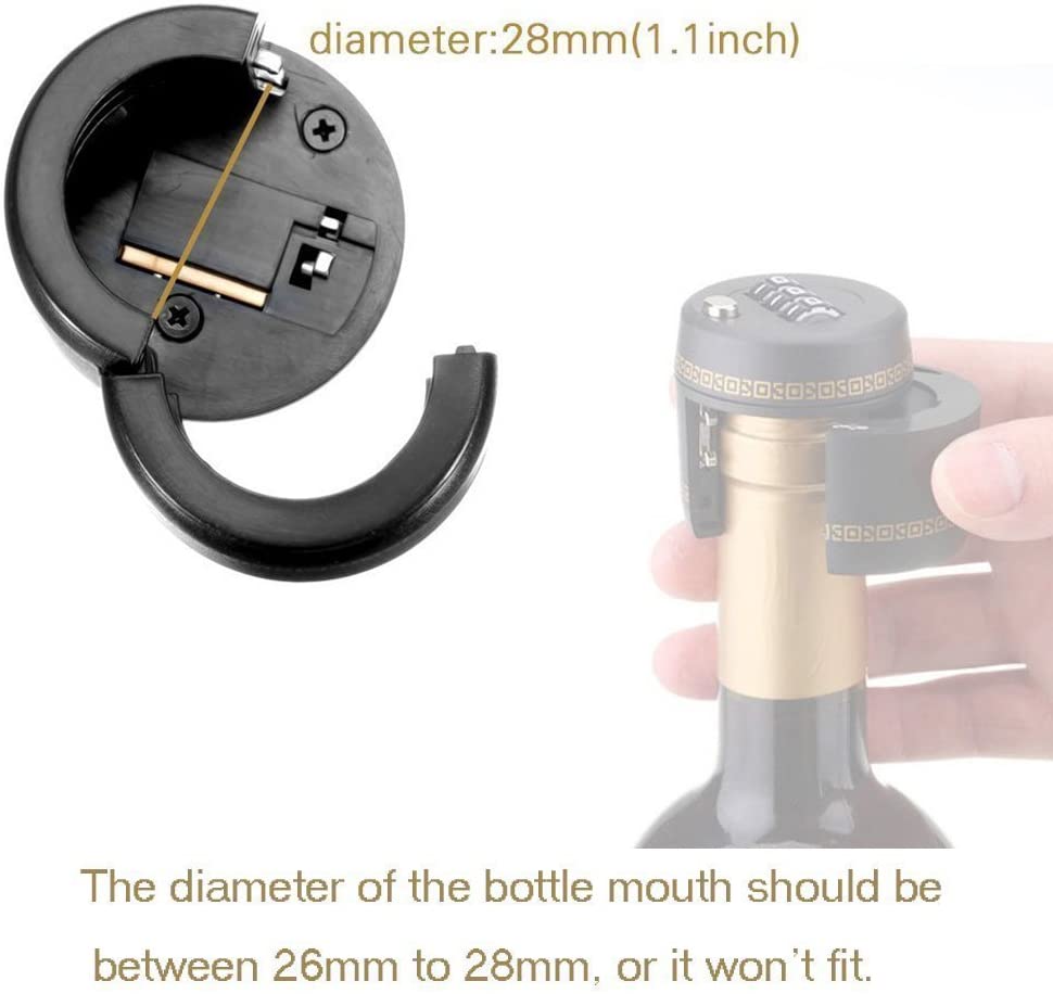 Wine Bottle Lock - 3-Digit Combo Security | ABS Plastic | Bars, Homes, Restaurants | Tamper-Resistant & Resettable Code 3 Buy Combination Lock for Wine Liquor Bottle Wine Whiskey Bottle Top Stopper Kenya Jumia 4 Secure your wine bottles with this durable ABS plastic combination lock, featuring a resettable 3-digit code. It fits standard wine bottle necks with diameters of 3 to 4 cm (1.2โ1.6 inches) and offers tamper-resistant protection for home or commercial use. Ideal for securing expensive wine, controlling bottle usage, or as a unique gift, it's a practical solution for preventing unauthorized access. ๐ ๏ธKey Features:: โ
Resettable 3-digit combination lock
โ
Strong ABS plastic construction
โ
Fits standard wine bottles (3โ4 cm neck diameter)
โ
Easy to install and remove
โ
Tamper-resistant design
โ
Sleek and modern look
โ
No keys to lose
โ
Reusable and adjustable โฌ๏ธSCROLL DOWN TO SEE DESCRIPTIONโฌ๏ธ