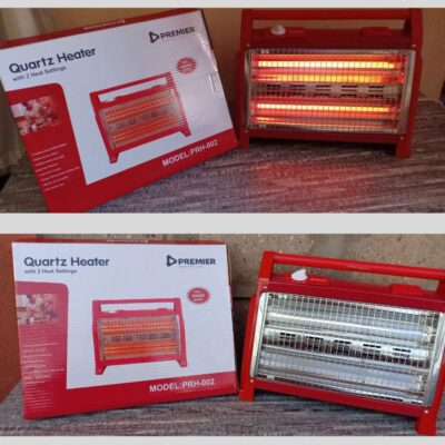 PREMIER 1600W Quartz Heater with humidifier for cozy Nairobi living rooms, combating dry air and headaches.