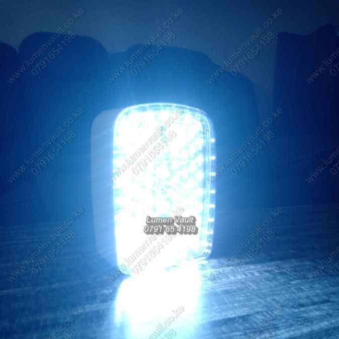 HAKKO HK5860U Emergency LED Lamp for Home HAKKO HK5860U rechargeable LED lamp lighting up a home during Nairobi power outage.