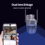 4G Solar Dual-Lens Security Camera in Action