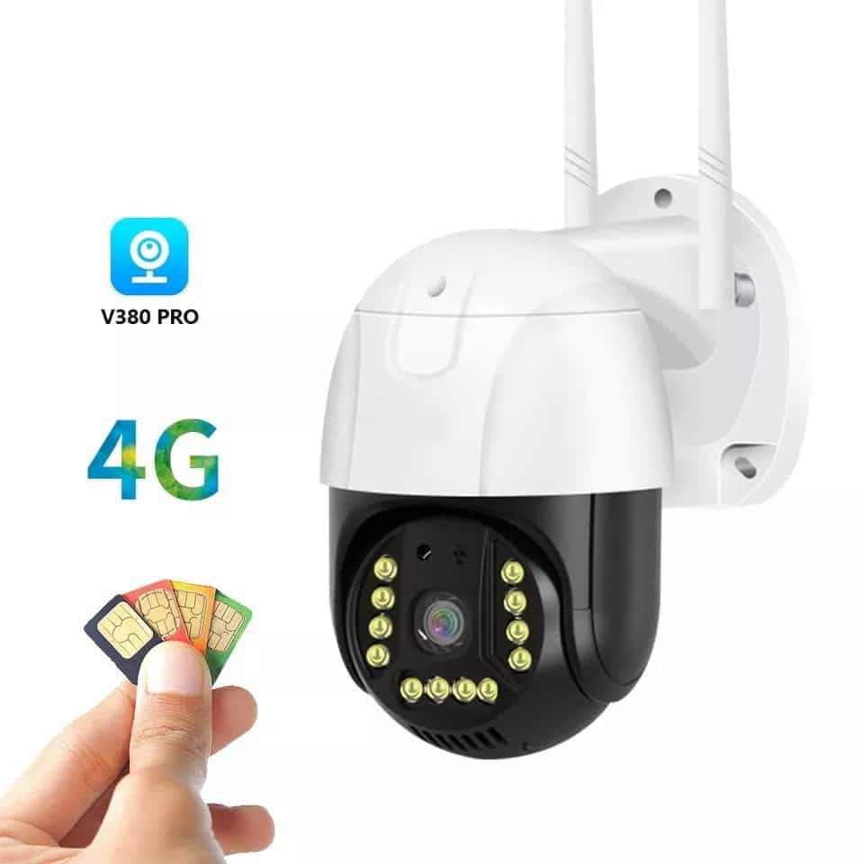 GSM 4G CCTV Camera with a SIM Card Slot 4MP, 1080p 1