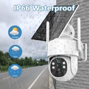 773bad58 3560 47f1 bbf1 70600e3643b3 Monitor your property from anywhere with this 4MP solar-powered CCTV camera. It uses any SIM card for connectivity and offers a 28-hour power backup. Ideal for remote monitoring, construction sites, farms, and homes, it provides clear 4MP video with night vision and motion detection. It is constructed from durable plastic and features an IP66 waterproof rating. 🛠️Key Features: ✅ 4MP, 1920 x 1080p HD video
✅ Uses any 4G SIM card (Safaricom, Airtel, Faiba, Telecom)
✅ Solar powered with 28-hour rechargeable battery backup
✅ 20-30m viewing distance
✅ Supports SD cards up to 128GB
✅ Infrared and color night vision
✅ PTZ (Pan-Tilt-Zoom) functionality
✅ Motion detection with intruder alerts
✅ Two-way communication
✅ IP66 waterproof rating ⬇️SCROLL DOWN TO SEE DESCRIPTION⬇️