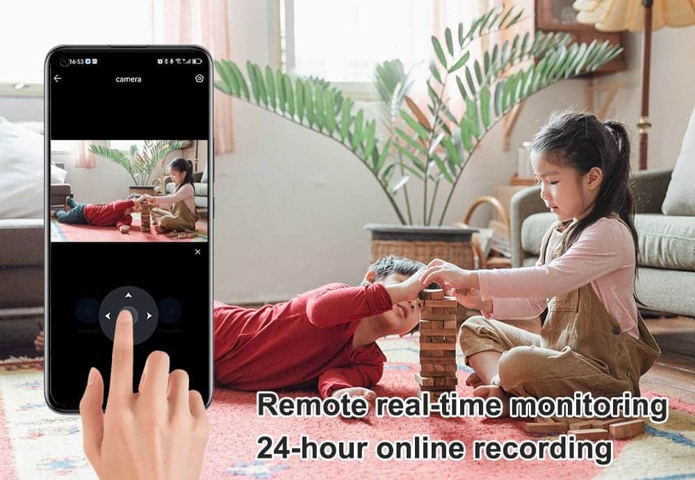 Wifi Nanny Camera With Screen | 1080p HD Two-Way Video & Audio | Baby/Pet Monitor | V380 App | Night Vision 19 Wifi Nanny Camera with 2 way video and audio call 9 Stay connected with loved ones using this advanced two-way video and audio smart camera. Featuring 1080p HD resolution and a 2.8-inch IPS screen, it offers seamless monitoring for babies, pets, and home security. Control it remotely via the V380 app, making it ideal for baby monitoring, elderly care, and pet supervision. ๐ ๏ธKey Features: โ
1080p HD Resolution โ Crisp video quality with a 2MP sensor. โ
360ยฐ Rotation โ Remotely pan up to 355ยฐ horizontally and tilt 90ยฐ vertically. โ
Two-Way Video and Audio Calling โ Communicate via phone and camera screen. โ
2.8-inch IPS Screen โ Easy interaction for children or elderly users. โ
Night Vision Support โ Clear vision in darkness with infrared LEDs. โ
Motion Detection Alerts โ Receive notifications when movement is detected. โ
Cloud + TF Card Storage โ Flexible options for saving video footage. โ
WiFi Connectivity (2.4GHz) โ Easy setup with your home network. โ
Power Supply: 5V USB โ Versatile power options, including power banks. โ
One-Click Calling โ Simple way for home users to initiate calls. โฌ๏ธSCROLL DOWN TO SEE DESCRIPTIONโฌ๏ธ