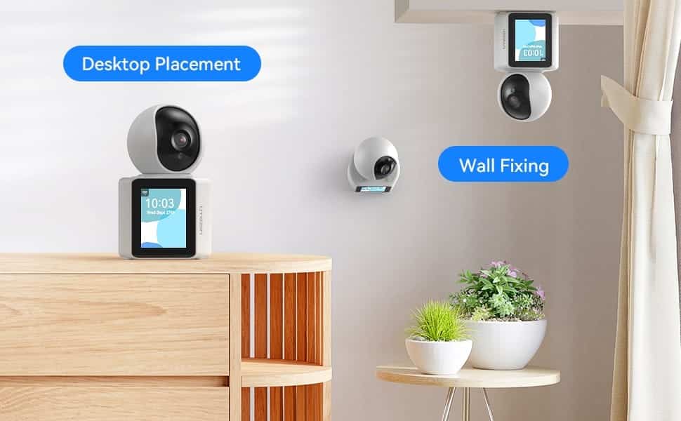 Wifi Nanny Camera With Screen | 1080p HD Two-Way Video & Audio | Baby/Pet Monitor | V380 App | Night Vision 13 b5690497 41b0 40a2 921b 230679b03ad7. CR00970600 PT0 SX970 V1 Stay connected with loved ones using this advanced two-way video and audio smart camera. Featuring 1080p HD resolution and a 2.8-inch IPS screen, it offers seamless monitoring for babies, pets, and home security. Control it remotely via the V380 app, making it ideal for baby monitoring, elderly care, and pet supervision. ๐ ๏ธKey Features: โ
1080p HD Resolution โ Crisp video quality with a 2MP sensor. โ
360ยฐ Rotation โ Remotely pan up to 355ยฐ horizontally and tilt 90ยฐ vertically. โ
Two-Way Video and Audio Calling โ Communicate via phone and camera screen. โ
2.8-inch IPS Screen โ Easy interaction for children or elderly users. โ
Night Vision Support โ Clear vision in darkness with infrared LEDs. โ
Motion Detection Alerts โ Receive notifications when movement is detected. โ
Cloud + TF Card Storage โ Flexible options for saving video footage. โ
WiFi Connectivity (2.4GHz) โ Easy setup with your home network. โ
Power Supply: 5V USB โ Versatile power options, including power banks. โ
One-Click Calling โ Simple way for home users to initiate calls. โฌ๏ธSCROLL DOWN TO SEE DESCRIPTIONโฌ๏ธ