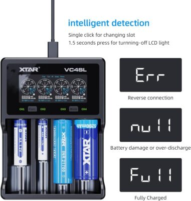 XTAR VC4SL 18650 Flashlight Charger