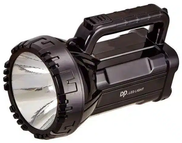 DP-7045B Torch for Camping Adventures DP-7045B portable rechargeable torch for camping trips in the wilderness, providing reliable light in dark trails.