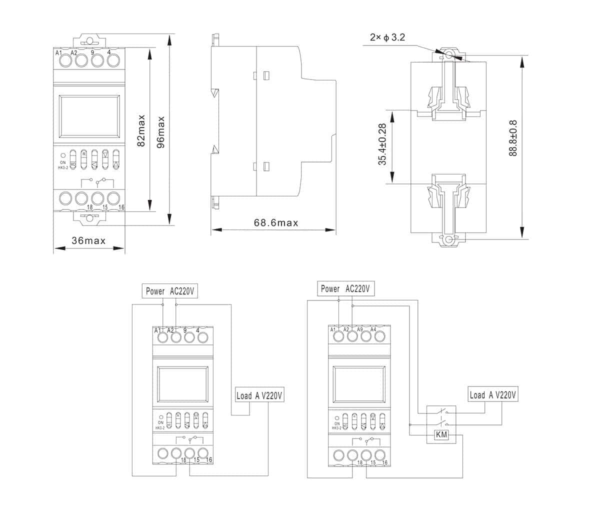 20181015100511 2621 1 Enhance security with the ManHua NKG-3 Random Clock Digital Timer Switch. This DIN rail-mountable device offers randomized on/off schedules, simulating human presence to deter intruders. It features programmable settings for variable usage patterns, making it ideal for security lighting and more. Popular uses include home security, office automation, and creating unpredictable light cycles.
🛠️Key Features:: ✅ Simulates human activity for enhanced security.
✅ Randomly adjusts on/off times within set ranges.
✅ Programmable settings for flexible scheduling.
✅ Supports 40 ON/OFF settings per day.
✅ Time control scope: 1s to 99s.
✅ Built-in rechargeable battery for program saving.
✅ Low power consumption (