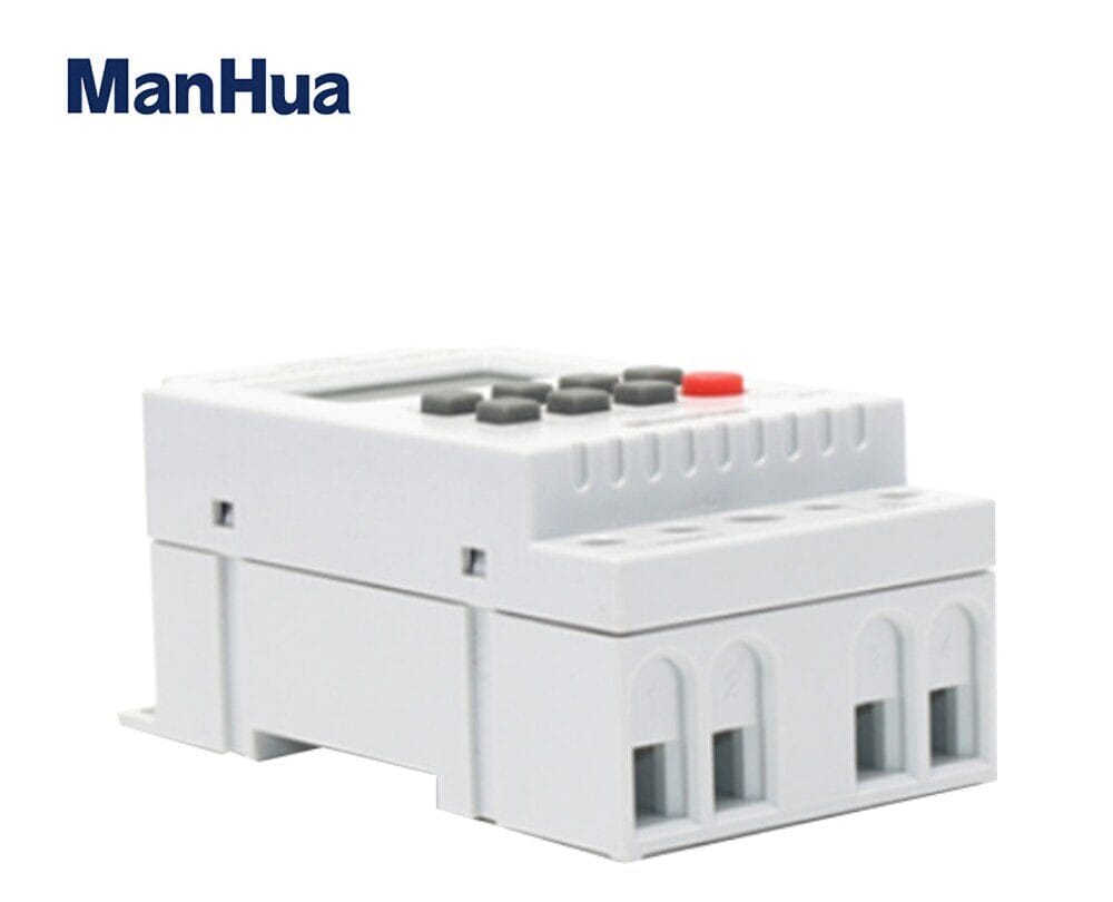 ManHua MT316S AC Timer Switch with seconds | 25A 220VAC DIN Rail Programmable for Lighting, Irrigation, School Bells, Industrial Machinery - 1 Sec to 168 Hrs Timing, 28 On/Off Settings 7 ManHua MT316S Programmable Digital Timer Switch for DIN Rail 220VAC 25A 2 e1726519942643 Automate your electrical devices with the ManHua MT316S digital timer switch. This compact unit allows for precise ON/OFF scheduling of lighting, HVAC, irrigation, and industrial machinery, enhancing energy efficiency. Its DIN rail mount design and 25A capacity make it suitable for a wide range of applications, including security lighting, school bells, and home automation. ๐ ๏ธKey Features: โ
Programmable digital timer switch for 220VAC systems โ
Handles up to 25A controlled power โ
Wide timing range from 1 second to 168 hours โ
High time accuracy of 1s/24h at 25โ โ
Supports up to 28 set times per day/week โ
3 years of power-off memory retention โ
Low power consumption of less than 2W โ
Features an easy-to-read LCD display โ
Mini type, ideal for DIN rail mounting โ
Built with a reliable 3V CR2450 lithium battery โฌ๏ธSCROLL DOWN TO SEE DESCRIPTIONโฌ๏ธ