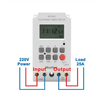 ManHua MT316S DIN Rail Timer for Home Lighting
