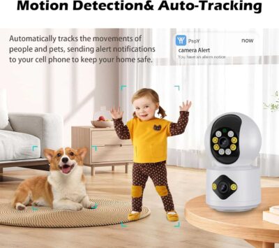 6MP Dual Lens Baby Monitor Split-Screen App View