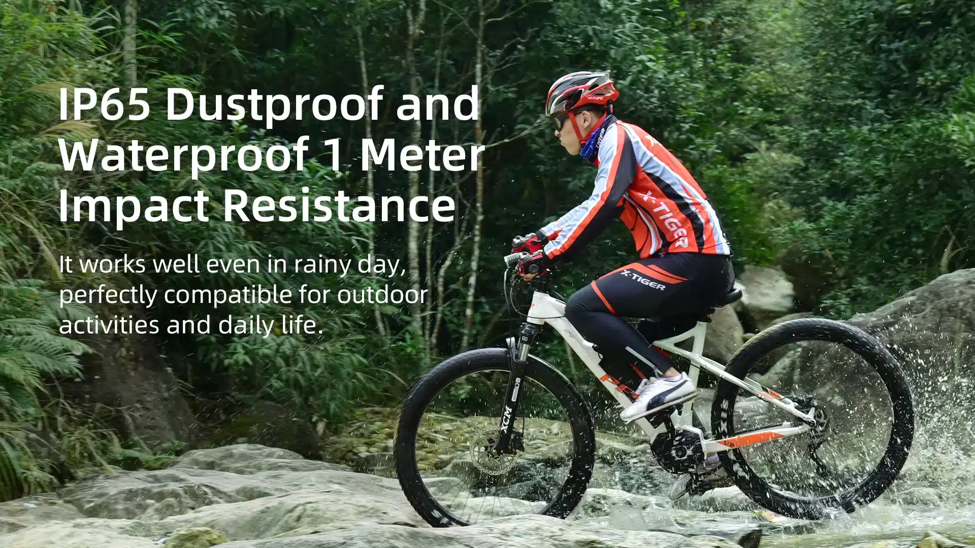 09 39343e76 e1c0 4d02 9e9b 13eb1cff4a38 Illuminate your ride with the WUBEN B1, a powerful rechargeable bicycle light boasting 3600 lumens and a 179-meter beam throw. Its IP65 waterproof build and wireless remote offer convenience and reliability in all conditions. Ideal for night riding, commuting, and security patrols.
🛠️Key Features:: ✅ Super Bright 3600 Lumens Output
✅ Long Beam Throw – 179 Metres
✅ 180° Wide Beam Spread
✅ Wireless Remote Controller
✅ 6600mAh Rechargeable Battery
✅ IP65 Waterproof
✅ Five Lighting Modes
✅ Lightweight and Portable – 164g
✅ 1m Drop Resistance ⬇️SCROLL DOWN TO SEE DESCRIPTION⬇️