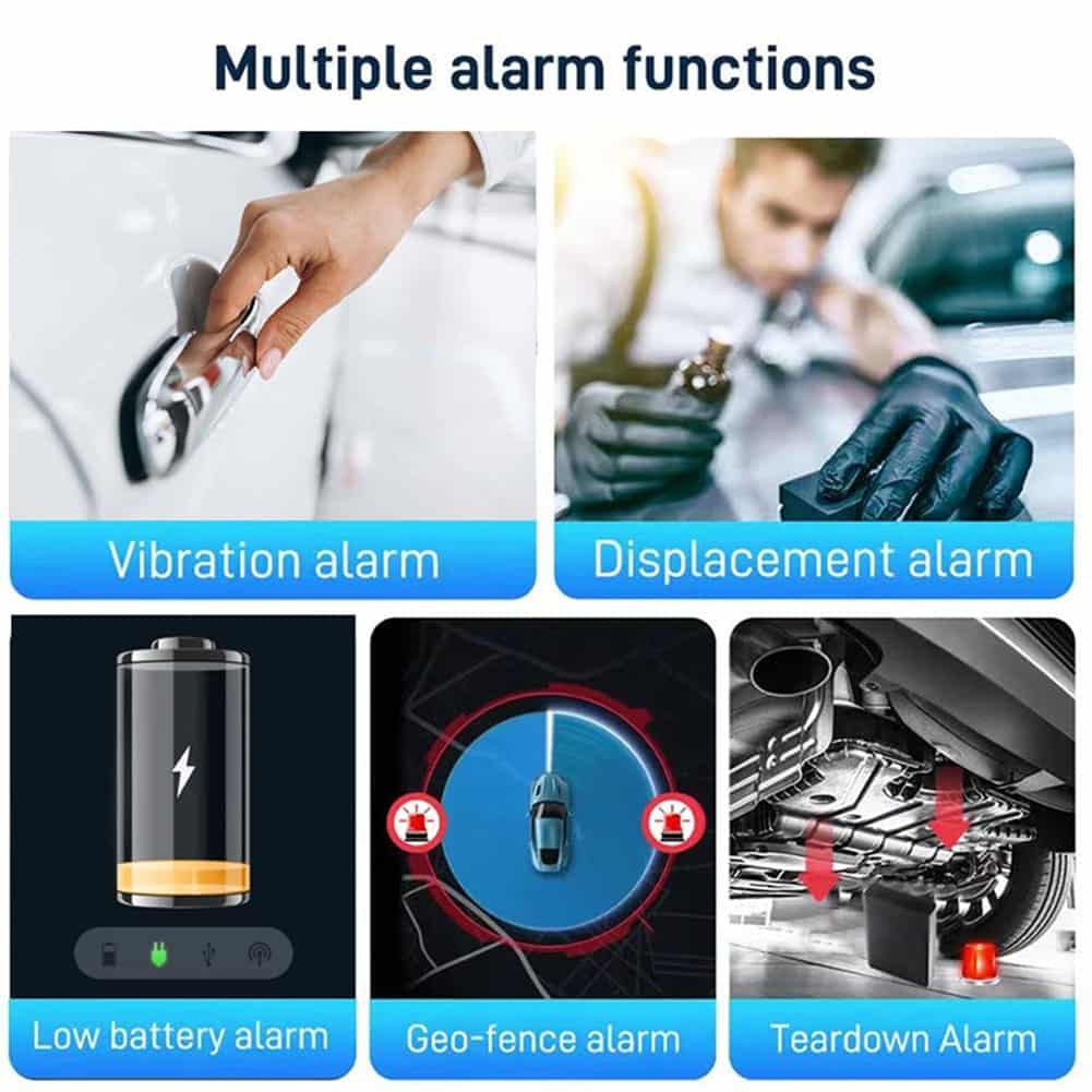 2G Magnetic GPS Tracker For cars Safes Tv Luggages 5000mAh Rechargeable battery Secumore Plus App 6 Track your assets with this powerful, rechargeable 2G magnetic GPS tracker. Featuring a long-lasting 5000mAh battery, real-time tracking, vibration alerts, and live voice monitoring, it offers subscription-free operation via the Secumore Plus app. Ideal for vehicles, safes, and luggage, this device is also commonly used for fleet management, package tracking, and securing valuable equipment. This covert tracker can also be used for personal safety and asset recovery. 🛠️Key Features:: ✅ 5000 mAh rechargeable battery provides up to 25 days of live tracking. ✅ Modern USB Type-C charging for quick recharging. ✅ Subscription-free operation with the free Secumore Plus app. ✅ Low data usage, consuming less than 10MB per month. ✅ Strong magnetic mounting for easy installation. ✅ Real-time voice monitoring allows silent listening. ✅ Vibration and tampering alerts with SMS and phone calls. ✅ Overspeed alarm sends SMS notifications when exceeding set speeds. ✅ Geofence and movement alerts for defined virtual boundaries. ✅ Undetectable by thieves when scheduled to operate during specific hours. ⬇️SCROLL DOWN TO SEE DESCRIPTION⬇️