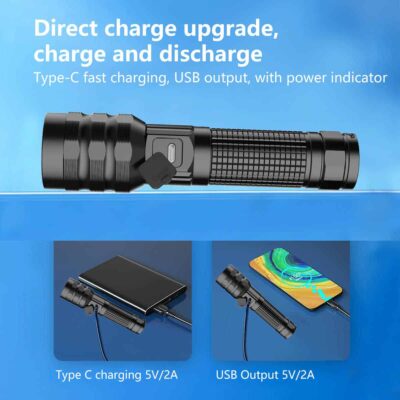 1KM OSRAM LED Rechargeable Flashlight