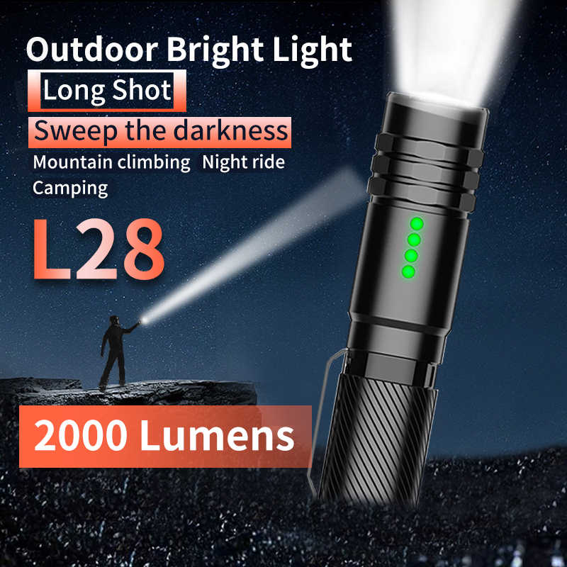 Peetpen L28 Rechargeable Flashlight – 1500 Lumen LED Torch with USB C Waterproof Long Range Beam Tactical EDC for Camping Emergency 3 Experience powerful illumination with the Peetpen L28 flashlight, featuring 1500 lumens and a 200-meter beam distance. This compact, IPX6 waterproof torch is constructed from aircraft-grade aluminium alloy, making it ideal for security, camping, and emergency situations.
🛠️Key Features: ✅ Ultra-Bright 1500 Lumens Output
✅ 200-Metre Beam Distance
✅ 5 Lighting Modes (High, Medium, Low, Strobe, SOS)
✅ Memory Mode Function
✅ Rechargeable Battery (18650 Included) with USB Charging
✅ IPX6 Waterproof rating
✅ Compact Pocket Size & Durable Aircraft-grade Aluminium Alloy Build
✅ Overheat Protection ⬇️SCROLL DOWN TO SEE DESCRIPTION⬇️