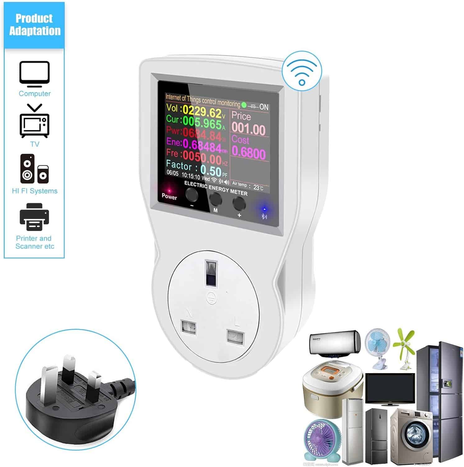 Atorch S1 Smart Plug: 16A WiFi Energy Meter Socket | Monitor & Save Power | Tuya App Control | Surge Protection, | Kill A Watt Replacement 3 atorch s1 smart meter socket kill a watt energy meter tuya smart home products 3 1 Monitor and control your home's electricity usage with the S1 Smart WiFi Energy Meter better tha Kill A Watt. This plug offers real-time energy tracking, remote control via the Tuya or SmartLife app, and surge protection. It's ideal for managing appliance power consumption, scheduling operations, and saving energy, making it a must-have for smart homes.
๐ ๏ธKey Features: โ
Real-time monitoring of voltage, current, power (watts), and energy used.
โ
Remote on/off control via Tuya or Smart Life app from anywhere.
โ
Tracks daily, monthly, and yearly energy consumption for detailed insights.
โ
Calculates electricity costs by inputting your power rate per kWh.
โ
Smart scheduling for automated on/off times and countdown timers.
โ
Controls standby power consumption of idle devices.
โ
Surge protection with customizable limits for voltage, current, and wattage.
โ
Voice control compatible with Amazon Alexa and Google Home.
โ
Durable ABS + PC fire-retardant shell material.
โ
Supports a maximum load capacity of 3680W / 16A. โฌ๏ธSCROLL DOWN TO SEE DESCRIPTIONโฌ๏ธ