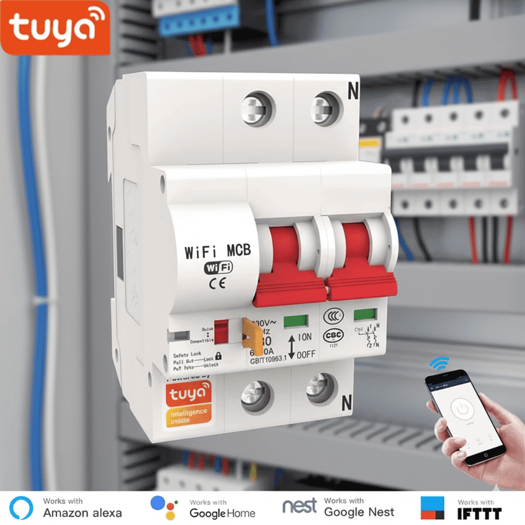 For Tuya MCB WIFI Metering Circuit Breaker, for Smart Life