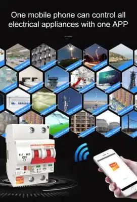 Motorized Tuya 2P 32 A Wi‑Fi Circuit Breaker – Remote Control Smart Switch for Home & Office (5)