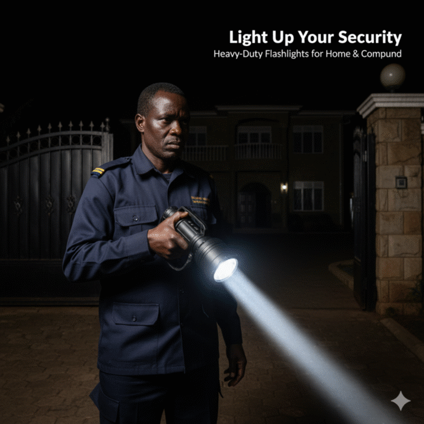 a security guard holding a flashlight When it comes to security, a reliable torch (flashlight) is one of the most important tools you can own. Whether you are a night guard, a property owner, or simply want extra peace of mind at home, the right torch can make a big difference in spotting danger, scaring off intruders, or helping during blackouts. But with so many options in the market, how do you know which one is best for security?