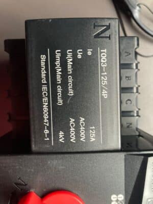 TOMZN TOQ3-125 125 Amp 230400 Volt Automatic Transfer Switch Reliable GeneratorInverter ATS (1)