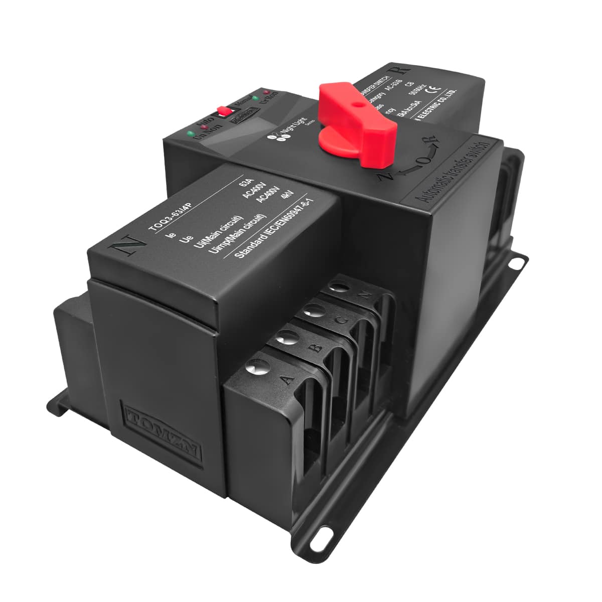 TOMZN TOQ3 125 125 Amp 230400 Volt Automatic Transfer Switch Reliable GeneratorInverter ATS 4 The TOMZN TOQ3-125 is a 125-amp automatic transfer switch (ATS) that automatically switches power between your main supply (KPLC/grid) and a backup source (generator or inverter).When the main power fails, it automatically transfers your load to the backup source in milliseconds — ensuring your lights, fridge, or water pump keep running smoothly.When grid power returns, it switches back to normal supply without needing manual control.
