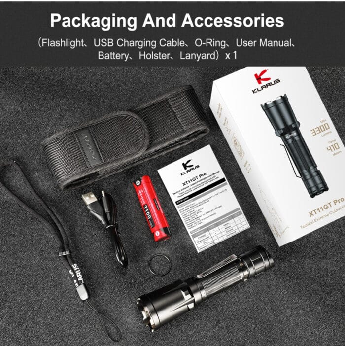 Where to Buy Flashlights in Kenya: Spotlight on Lumen Vault 10 Klarus Xt11GT Pro Tactical Torch, 3300 Lumens, 410meters
