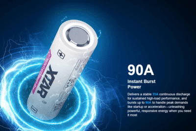 21700 5000mAh RAW Flat-Top High-Discharge Li-ion Battery (35–90A)2