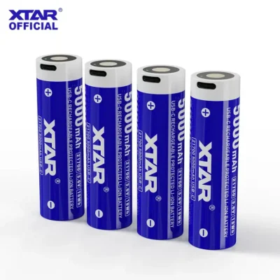 XTAR-21700-5000mAh-Flat-Top-Battery-โ-USB-C-Input-Ideal-for-Flashlights-e.t.c