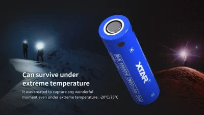 XTAR-INR-18650-2600mAh-High-Drain-Li-ion-Unprotected-Battery-for-Vapes-EDC-and-High-Power-Devices-2030A-flat-top