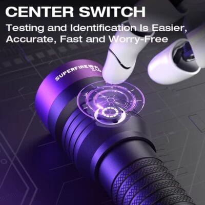Ultrafire Z16 UV Flashlight 365nm – Rechargeable Filtered UV Torch (1)